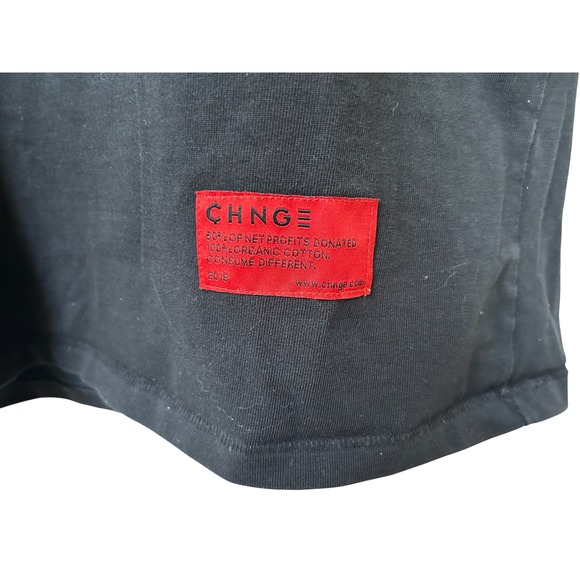 CHNGE My Body Is Not A Political Playground Organic Cotton T-Shirt Black Size M - Picture 4 of 6